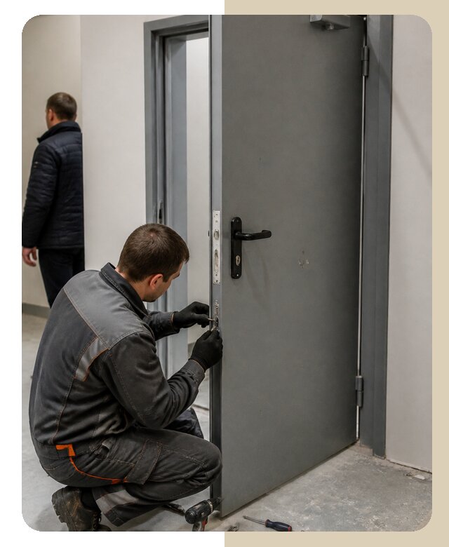 Ремонт противопожарной двери в Орле по цене 6581 р. | ДвериЛегко-Орл